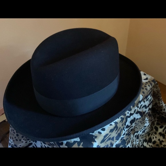Men’s 100% Wool Hat - Black - Picture 2 of 6